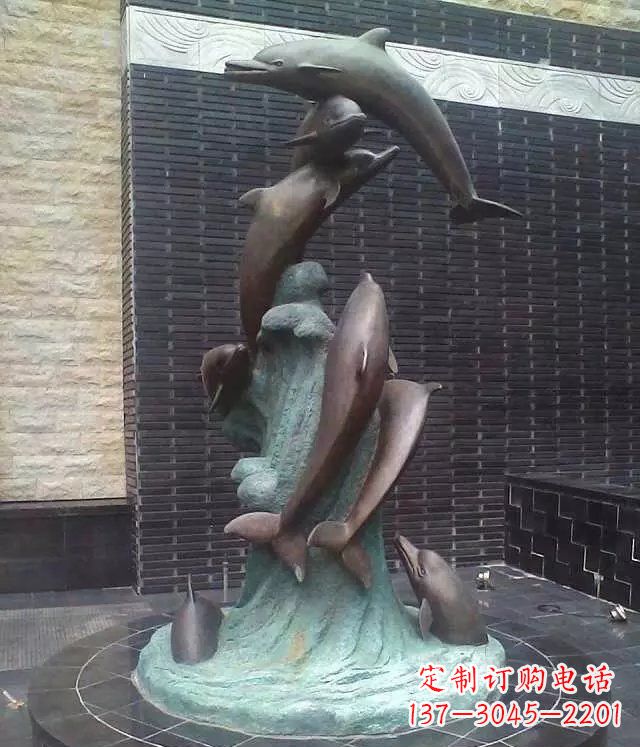 南阳铜雕海豚:艺术与精美结合