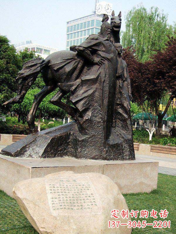 南阳韩世忠古代名人铜雕