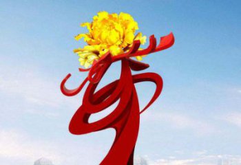 南阳中领雕塑：牡丹花开，把美景永久定格