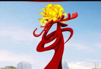南阳欣赏静谧的雕塑之美：不锈钢牡丹花雕塑