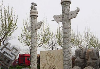 南阳盘龙柱石雕华丽装点美丽家园