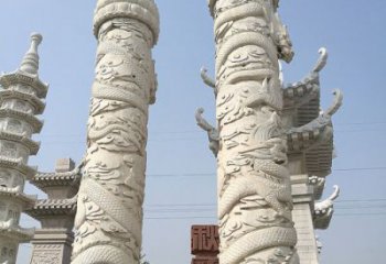 南阳传承雄风，精美绝伦的盘龙柱石雕