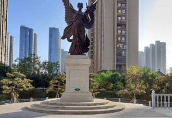 南阳中领雕塑：精致的女神铜雕