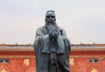 南阳广场青铜孔子像铜鼎