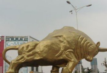 南阳拓荒牛铜雕塑-充满历史气息的精美雕塑