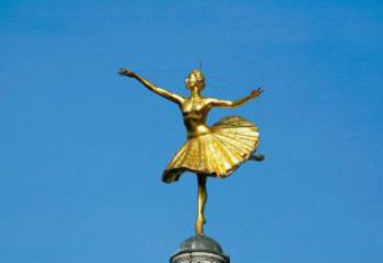南阳精美手工跳芭蕾舞的西方女人铜雕