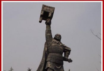 南阳铜雕威武将军雕塑，雕刻极致端庄风采