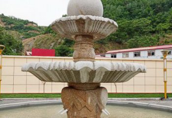 南阳中领雕塑海螺石雕喷泉精致装点室外空间