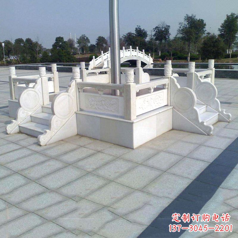 南阳汉白玉城市广场升旗台