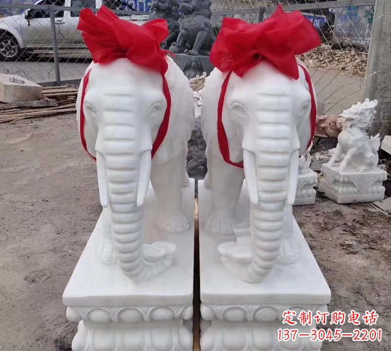 南阳汉白玉大象石雕