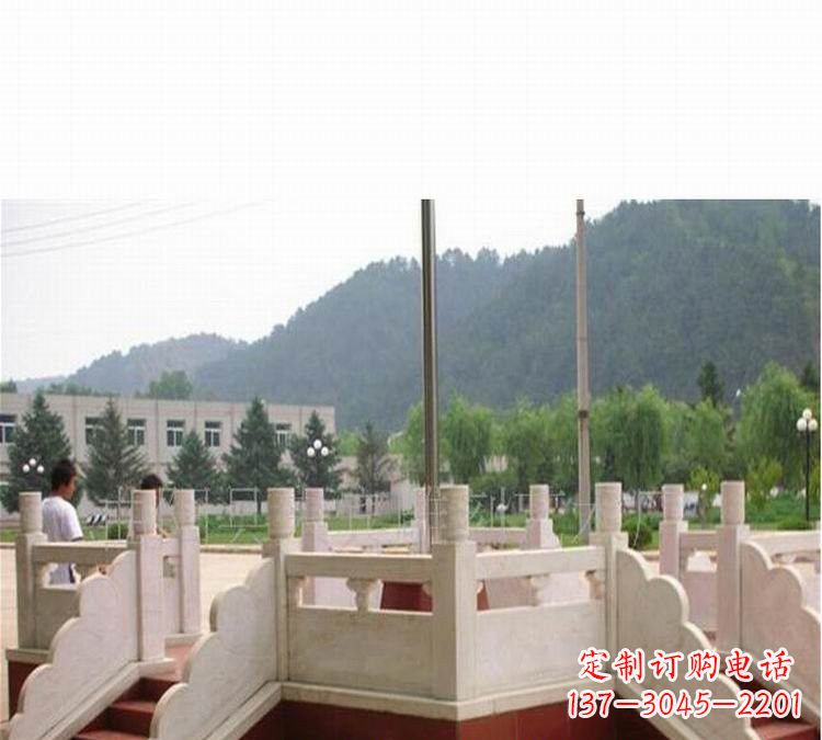 南阳汉白玉国旗台雕塑