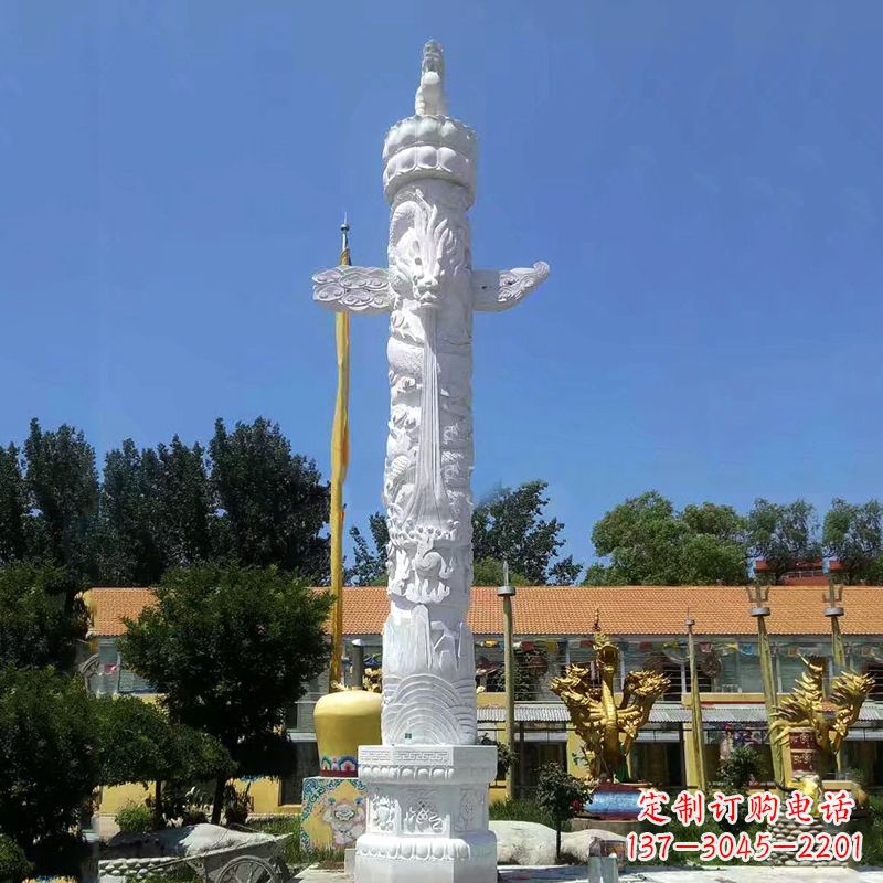 南阳汉白玉华表柱