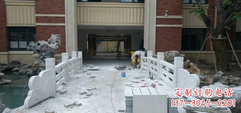 南阳汉白玉栏板安装雕塑