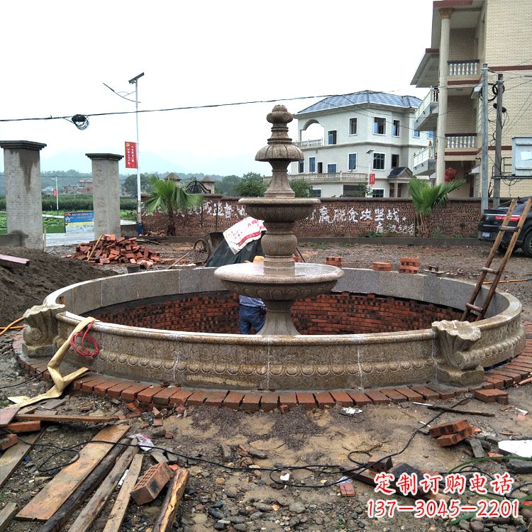 南阳汉白玉喷泉石雕