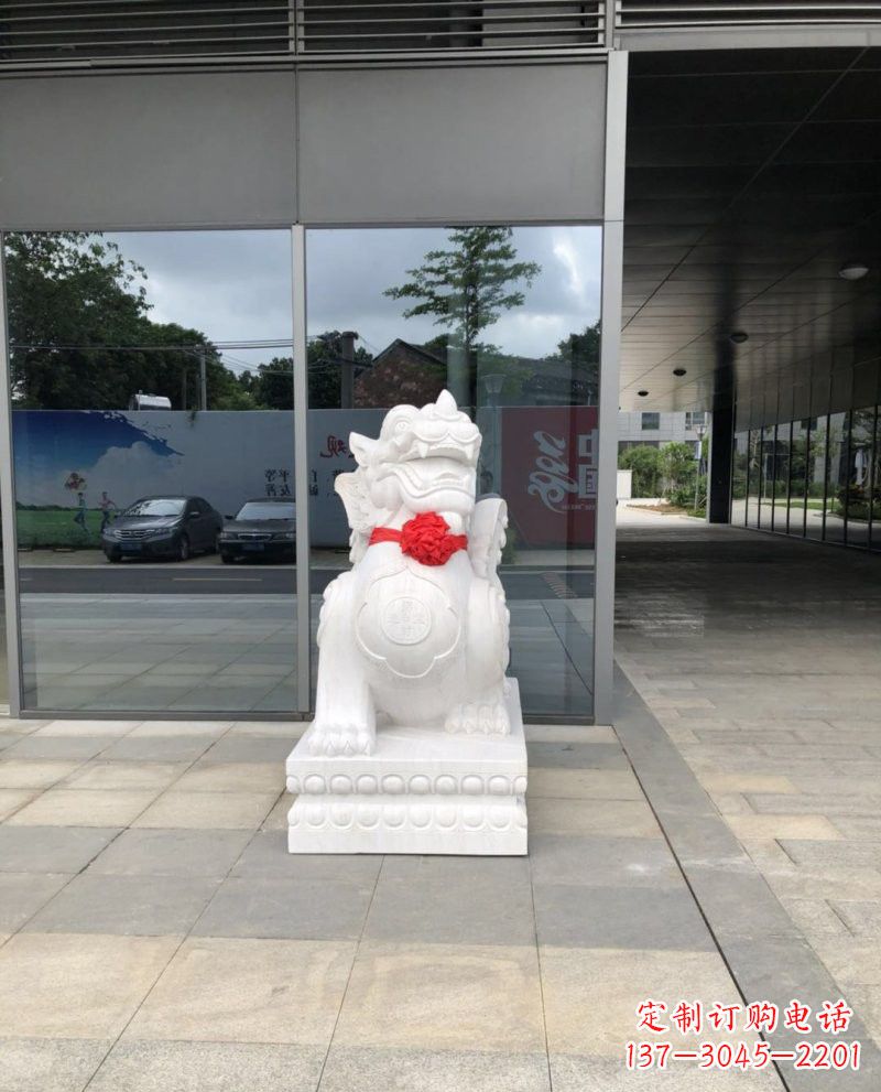 南阳汉白玉貔貅案例