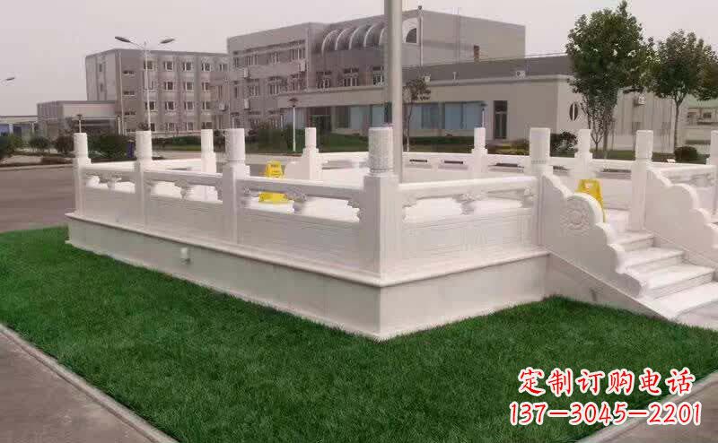 南阳完美艺术——汉白玉升旗台雕塑