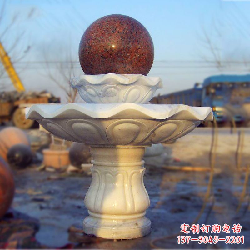 南阳全新技艺!汉白玉石风水球雕塑,蕴藏吉祥能量