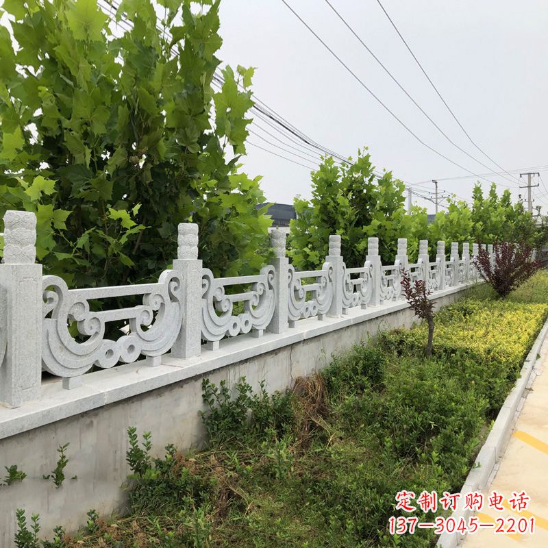 南阳汉白玉石栏杆雕塑,精雕细琢,精美无比