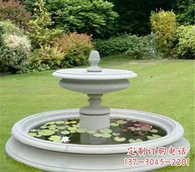 南阳紫罗兰汉白玉喷泉雕塑