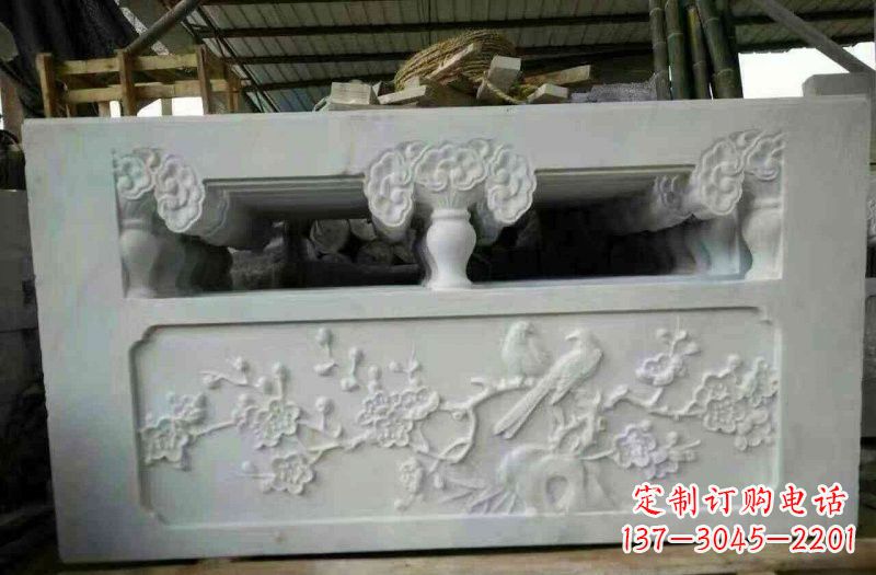 南阳精美汉白玉浮雕栏板雕塑