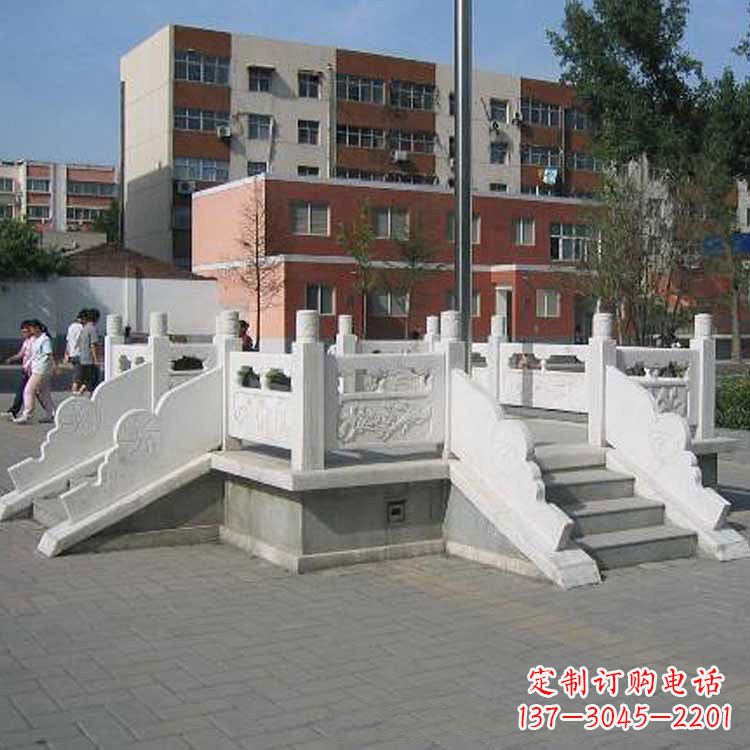 南阳汉白玉学校升旗台雕塑