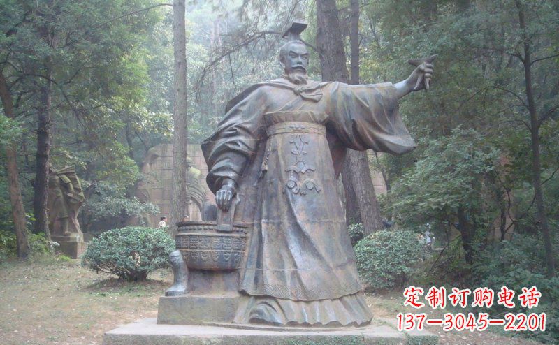 南阳汉武帝古代名人铜雕
