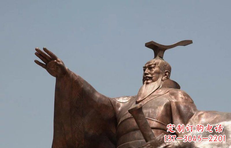 南阳汉武帝古代人物铜雕
