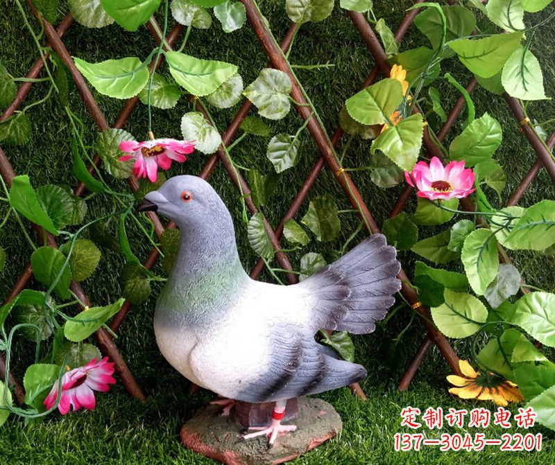 南阳铁饰和平,艺术和爱的和平鸽雕塑