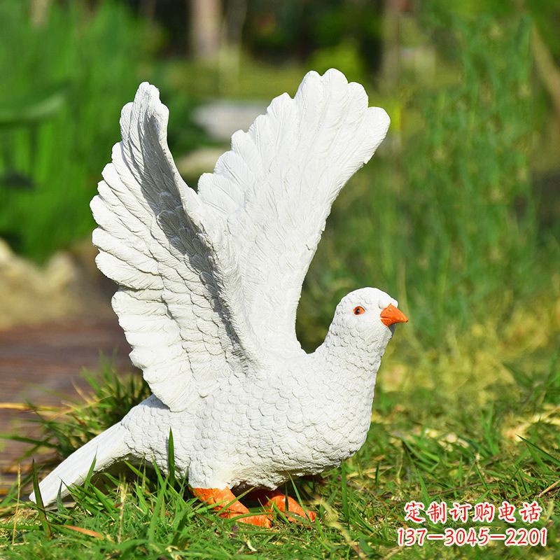 南阳传递和平的记忆,赠送给世界的和平鸽雕塑
