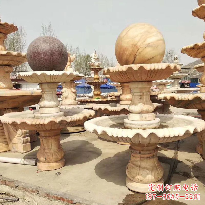 南阳河北石雕风水球喷泉,给您无与伦比的美景