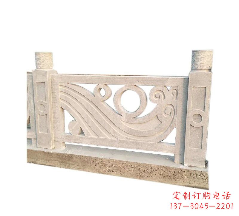南阳精美石栏板雕塑,点缀河边桥梁的美丽