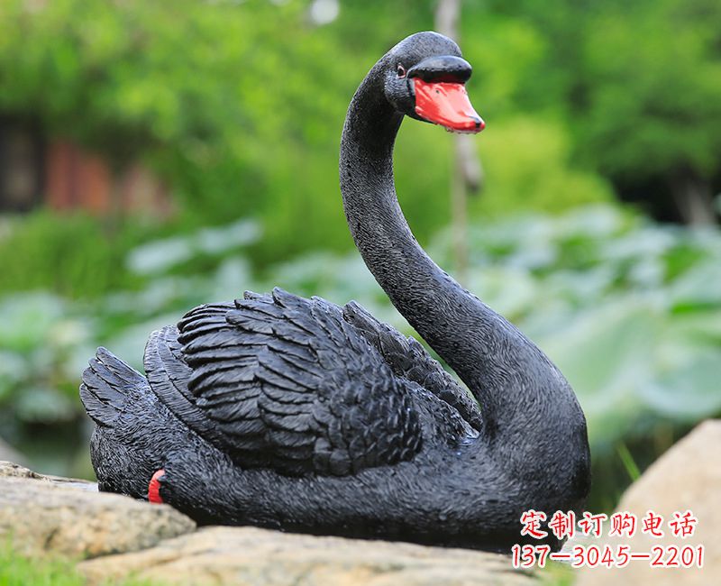 南阳精致高端的黑色天鹅雕塑