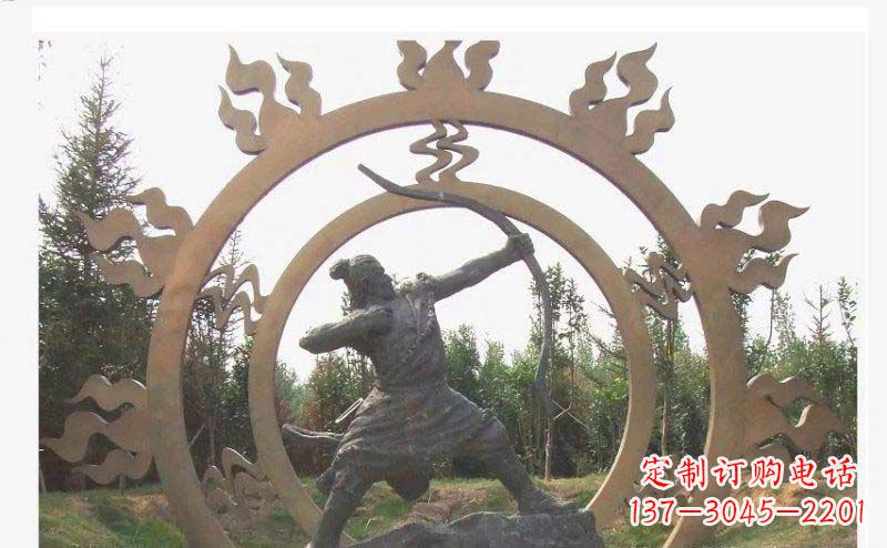 南阳专业定制后羿雕塑,完美彰显人物神韵