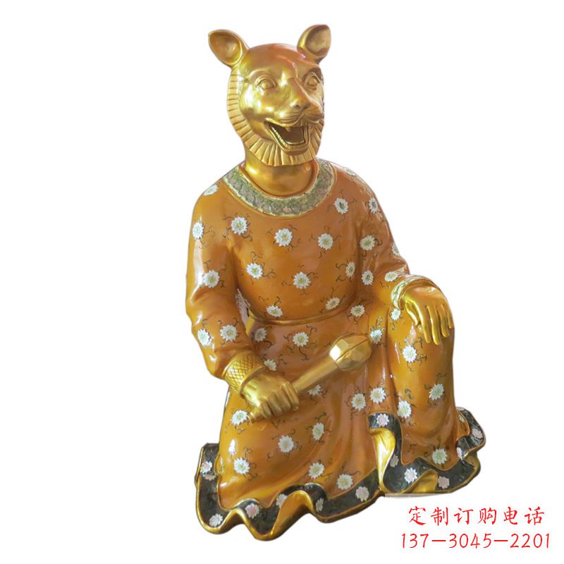 南阳中领雕塑玻璃钢彩绘生肖雕塑