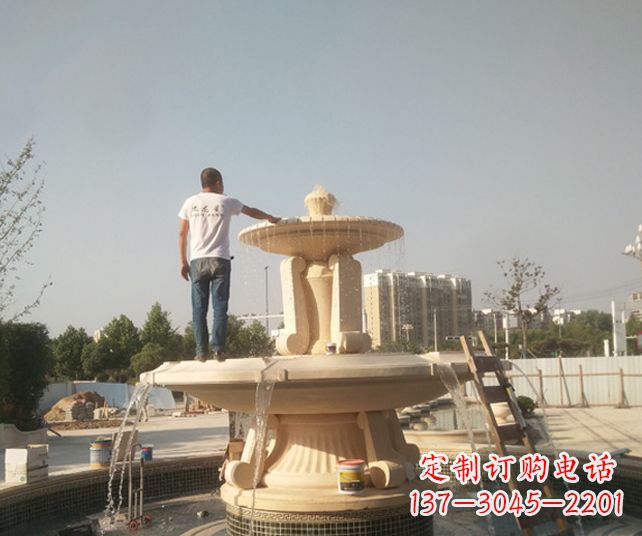 南阳艺术喷泉石雕,实现室外屋顶空间美化