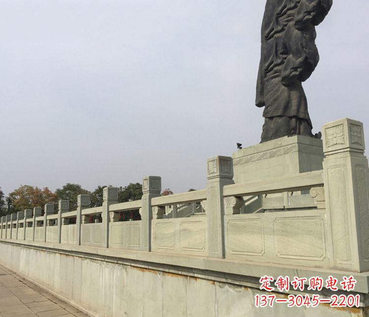 南阳护城河大理石栏板石雕 (3)