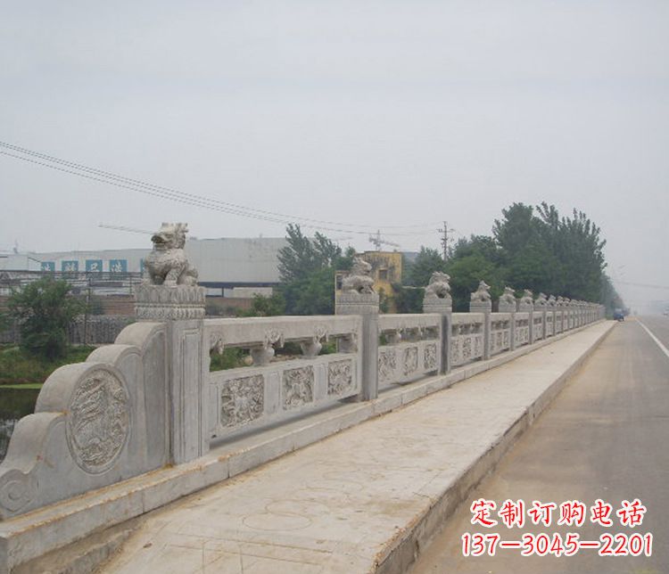 南阳护城河大理石栏板石雕 (2)