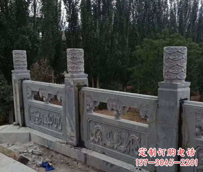南阳定制石质护城河栏板雕塑