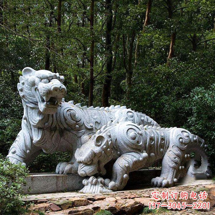 南阳花岗岩老虎雕塑是中领雕塑定制厂家专门为客…