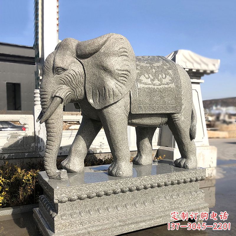 南阳花岗岩大象石雕,融合古典与现代的艺术精品