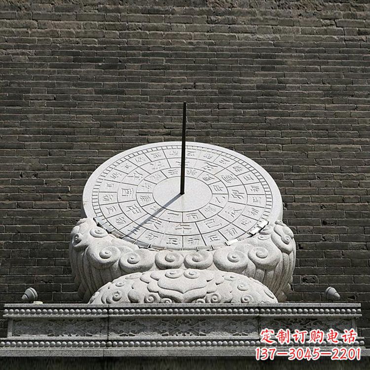 南阳花岗岩古代计时器日晷雕塑