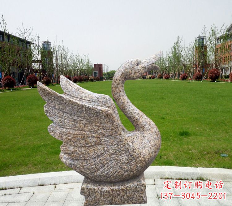 南阳中领雕塑推出的浪漫喷水天鹅雕塑,它是一件…