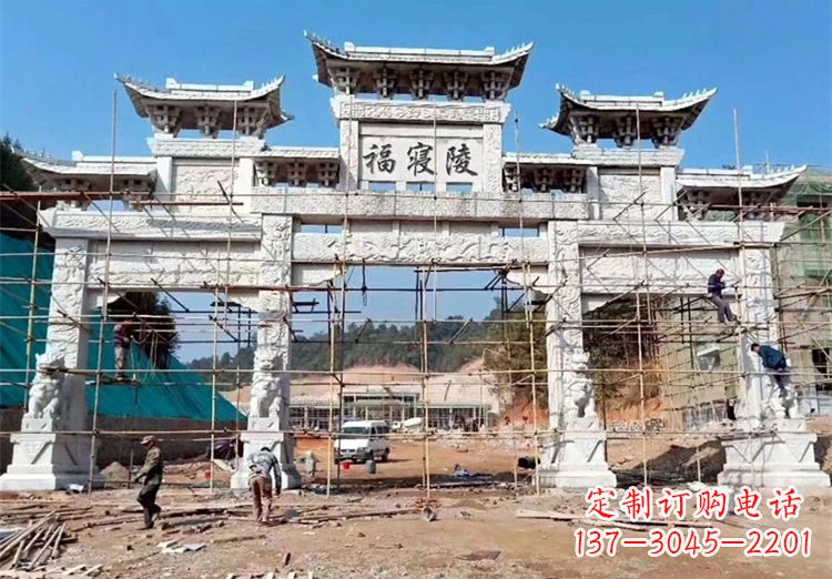 南阳花岗岩牌坊雕塑,精致细腻的定制精品