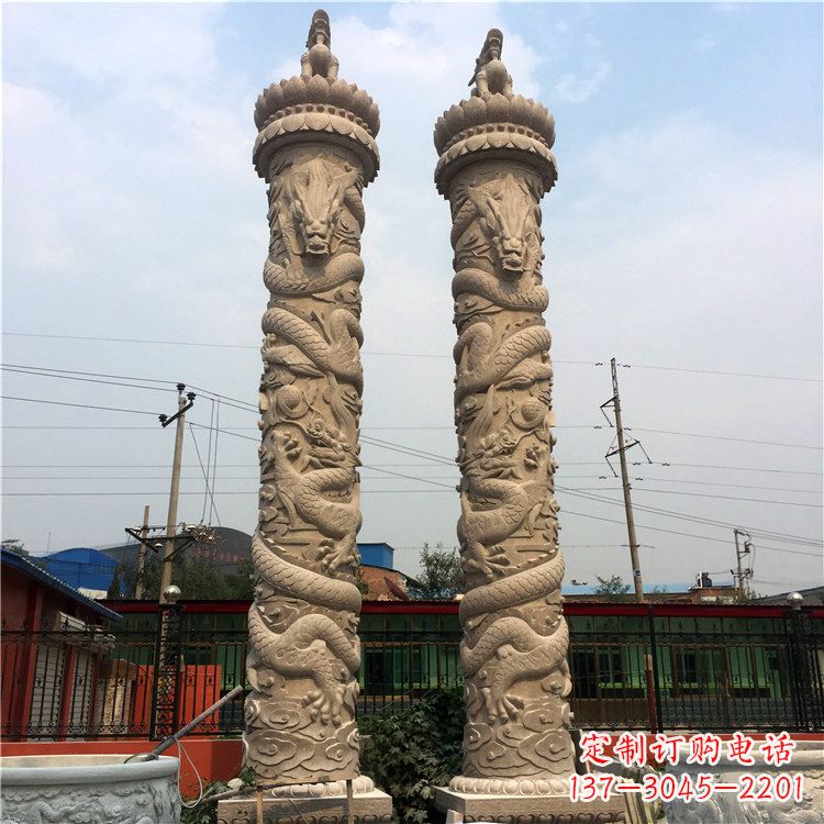 南阳华表盘龙柱