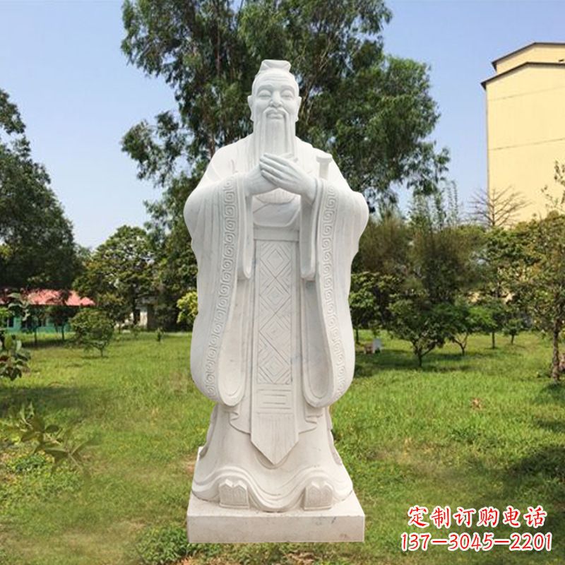南阳精雕细作,欣赏华师孔子雕塑