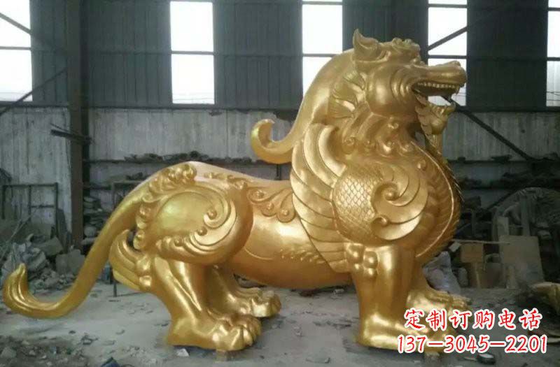 南阳精致定制黄铜貔貅雕塑