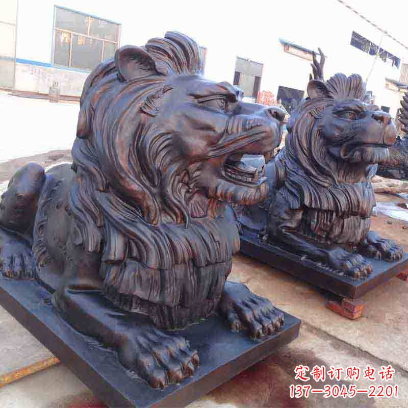 南阳中领雕塑打造精致的狮子雕塑