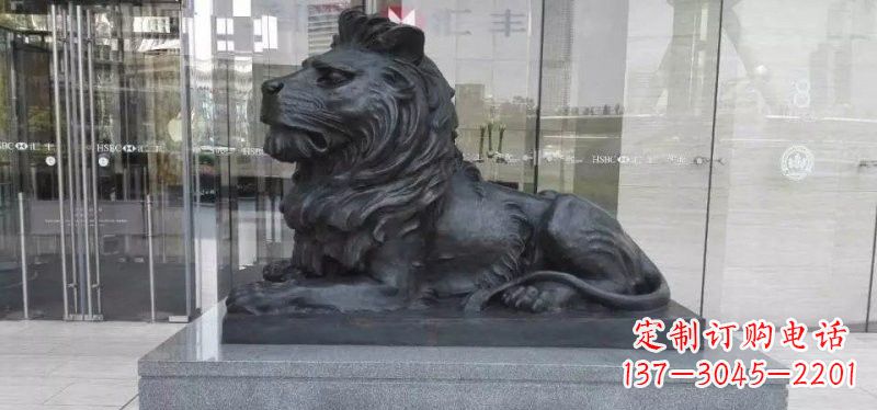 南阳汇丰狮子铜雕222