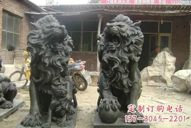 南阳汇丰铜狮子雕塑