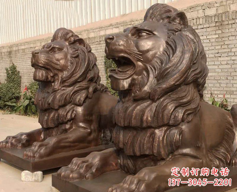 南阳汇丰铜雕狮子